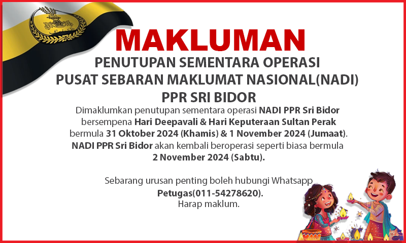 NOTIS PENUTUPAN PIdeepavali s.Perak 24